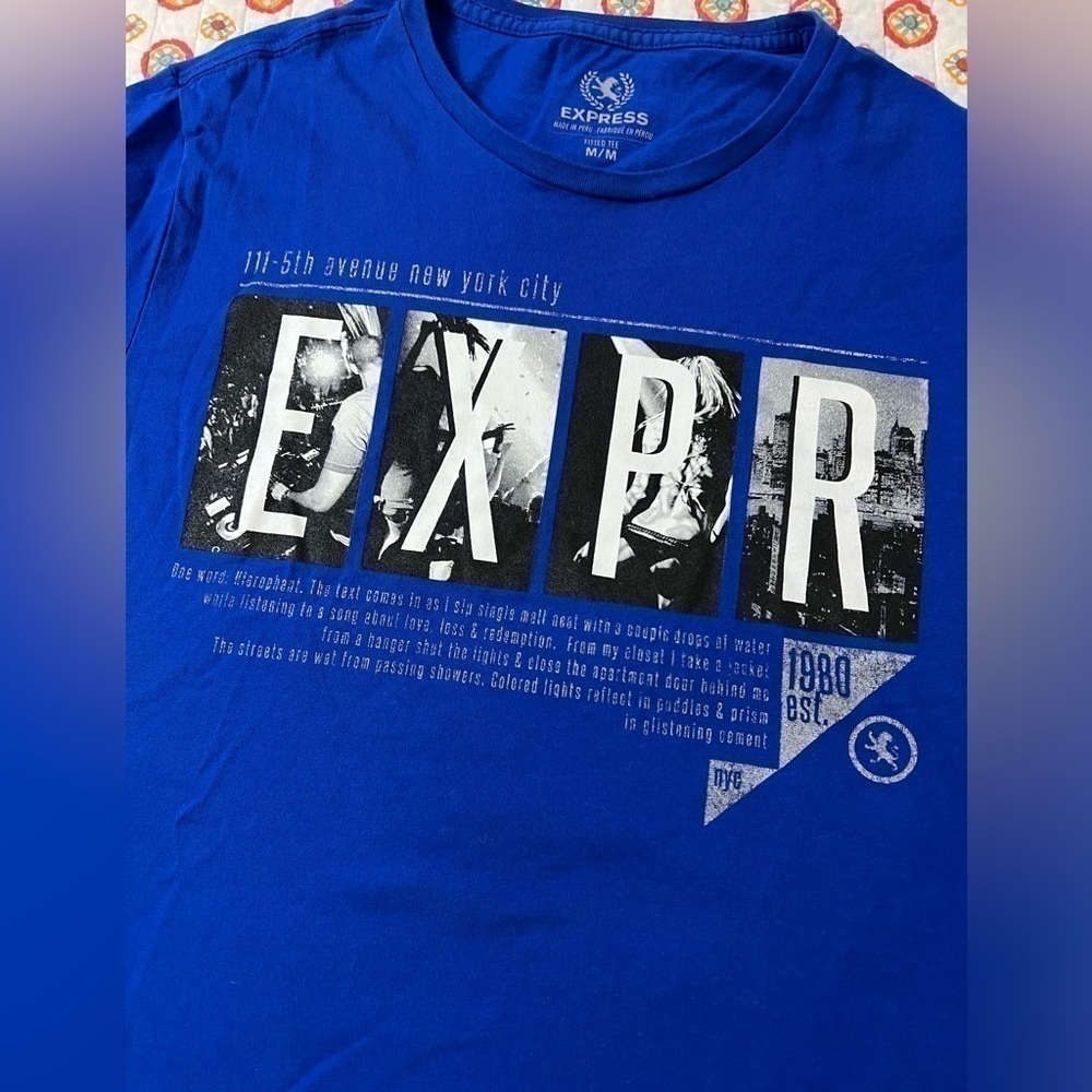 Y2K Express New York City Graphic Shirt Size Medium - Picture 2 of 5